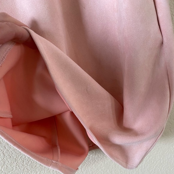 Jack by BB Dakota Pink Spaghetti Strap Suede  Feel Soft Mini Dress Size XS - Picture 7 of 9